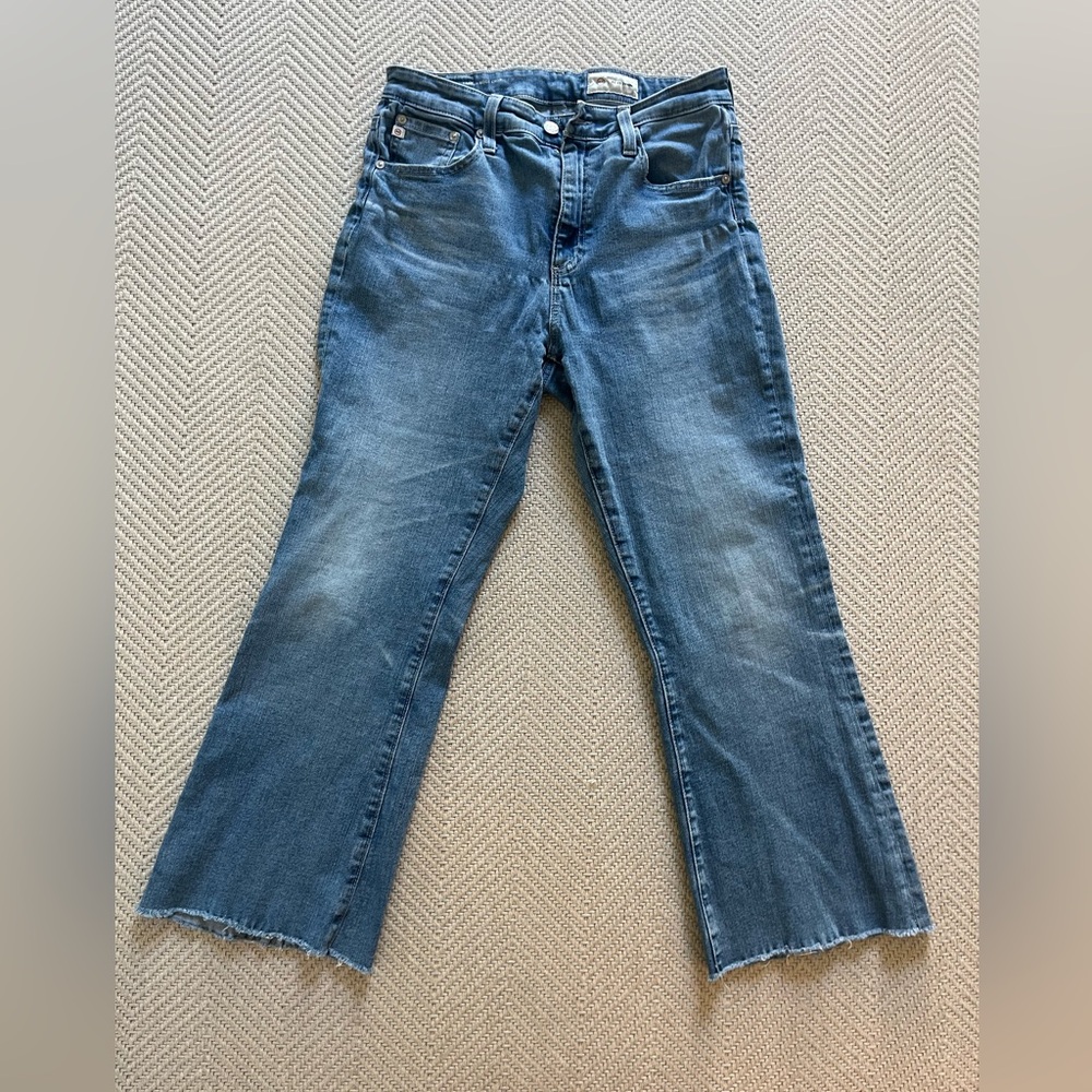 AG size 29 Farrah Boot Crop High Rise jeans.